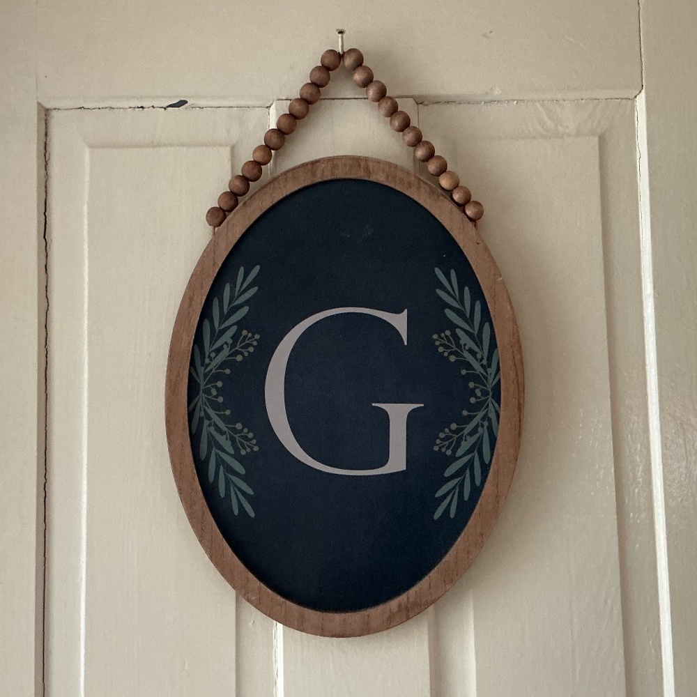 Kirkland’s Beaded Wooden Letter G - New